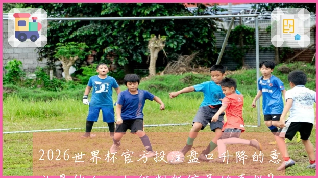 2026世界杯官方投注盘口升降的意义是什么，如何判断信号的真伪？