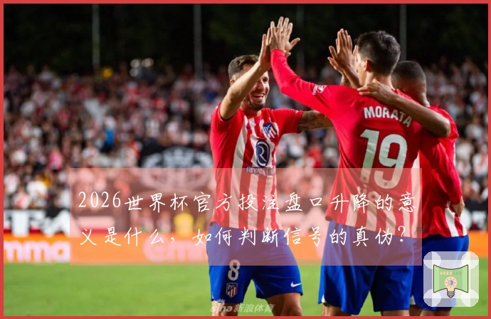 2026世界杯官方投注盘口升降的意义是什么，如何判断信号的真伪？