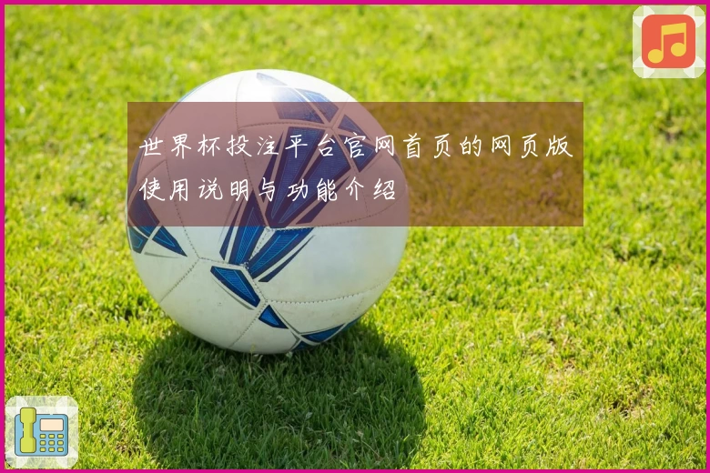 世界杯投注平台官网首页的网页版使用说明与功能介绍